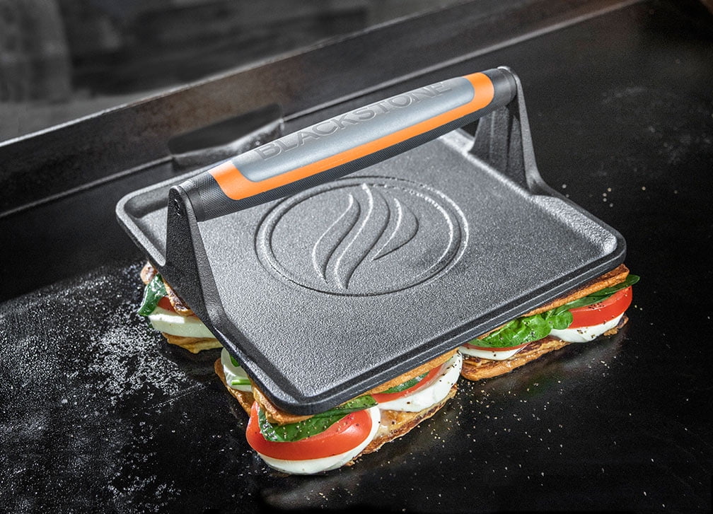 Blackstone Cast Iron XL Griddle Grill Press with Signature Handle