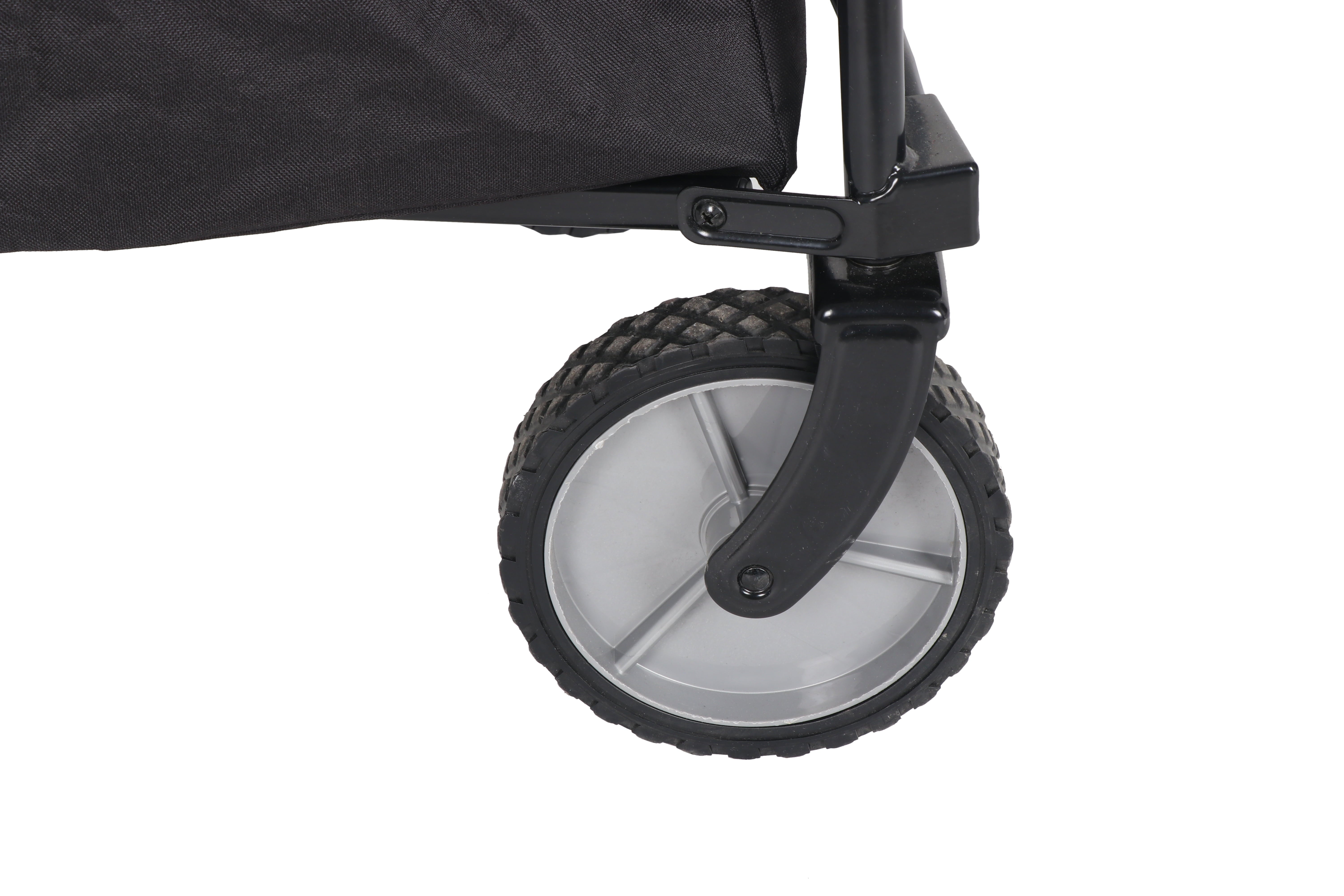 Ozark Trail Multi-Purpose Big Bucket Cart, Black Wagon, 24 inches in Height