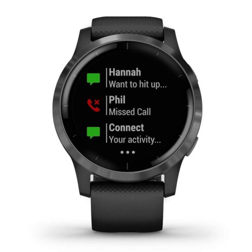 Garmin Vivoactive 4, GPS Smartwatch, Features Music, Body Energy Monitoring, A