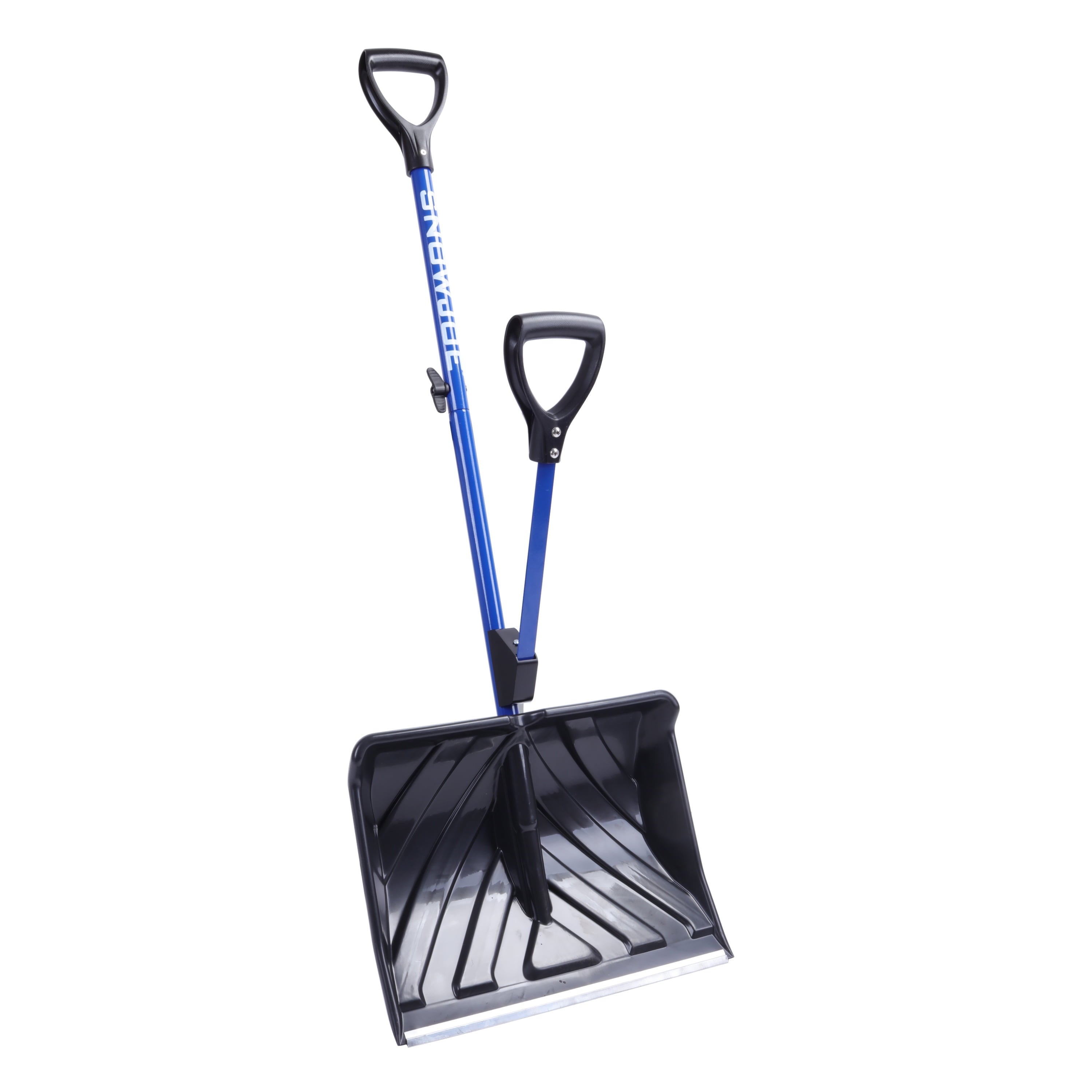 Snow Joe Shovelution Strain-Reducing Snow Shovel, 18-inch Poly Blade, Spring Assisted Handle