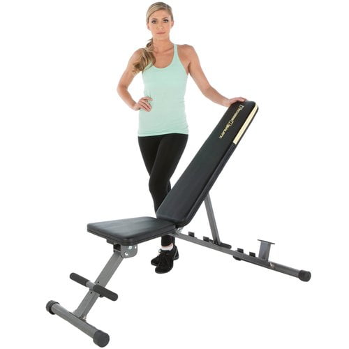 Fitness Reality Super Max 1000 Heavy-Duty Weight Bench, 12 Adjustable Backrest Positions, 800 lb Weight Capacity