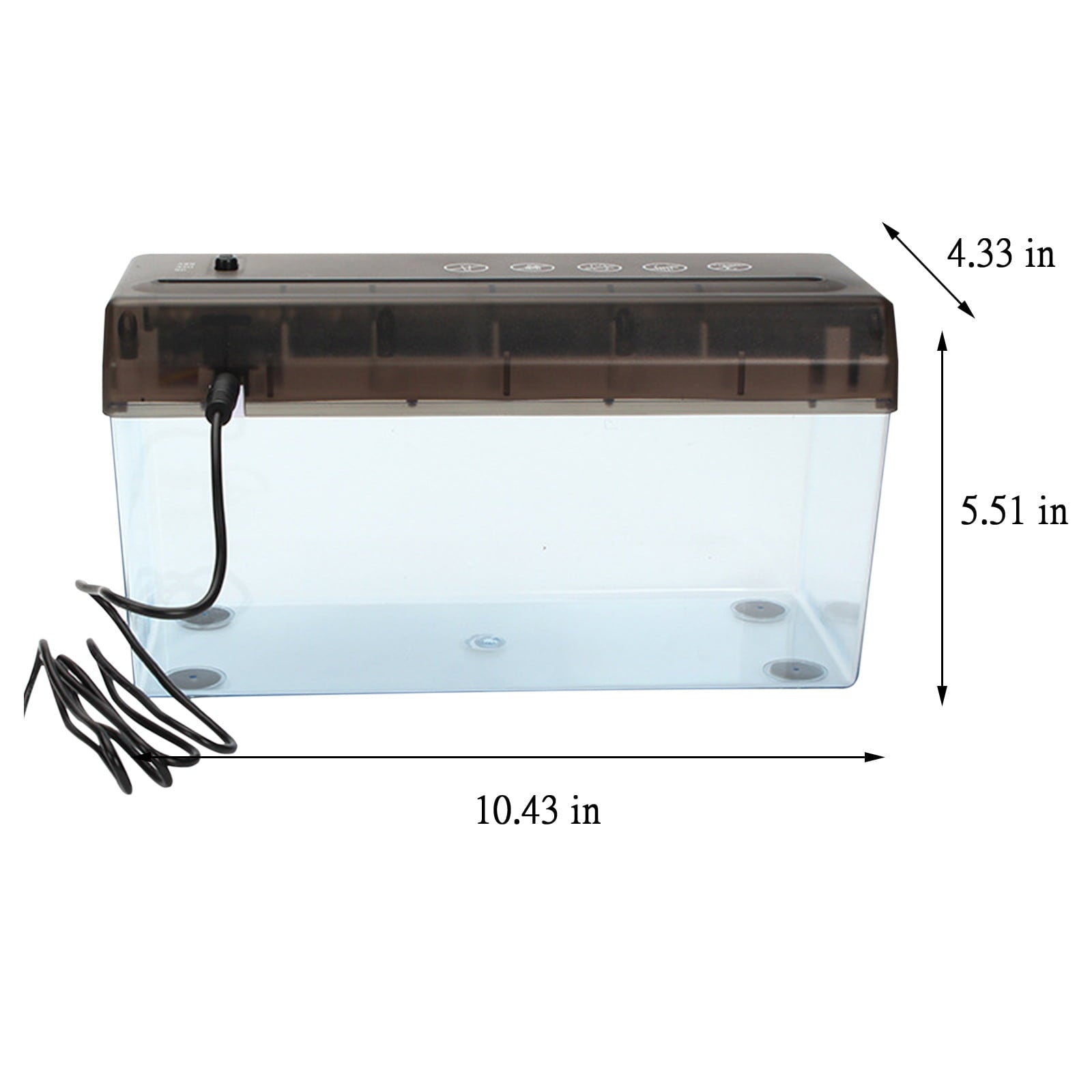 Smart Tech Clearance! Qiaocaity Mini Shredder Paper Electric USB Power Cut Cross Shredding Box Desktop Office,Paper Documents Cutting Tool Shredder