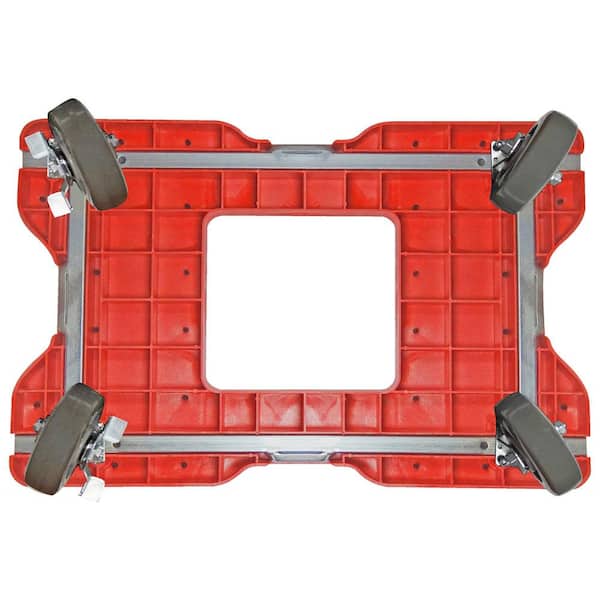 1,500 lbs. Capacity All-Terrain Professional E-Track Dolly in Red