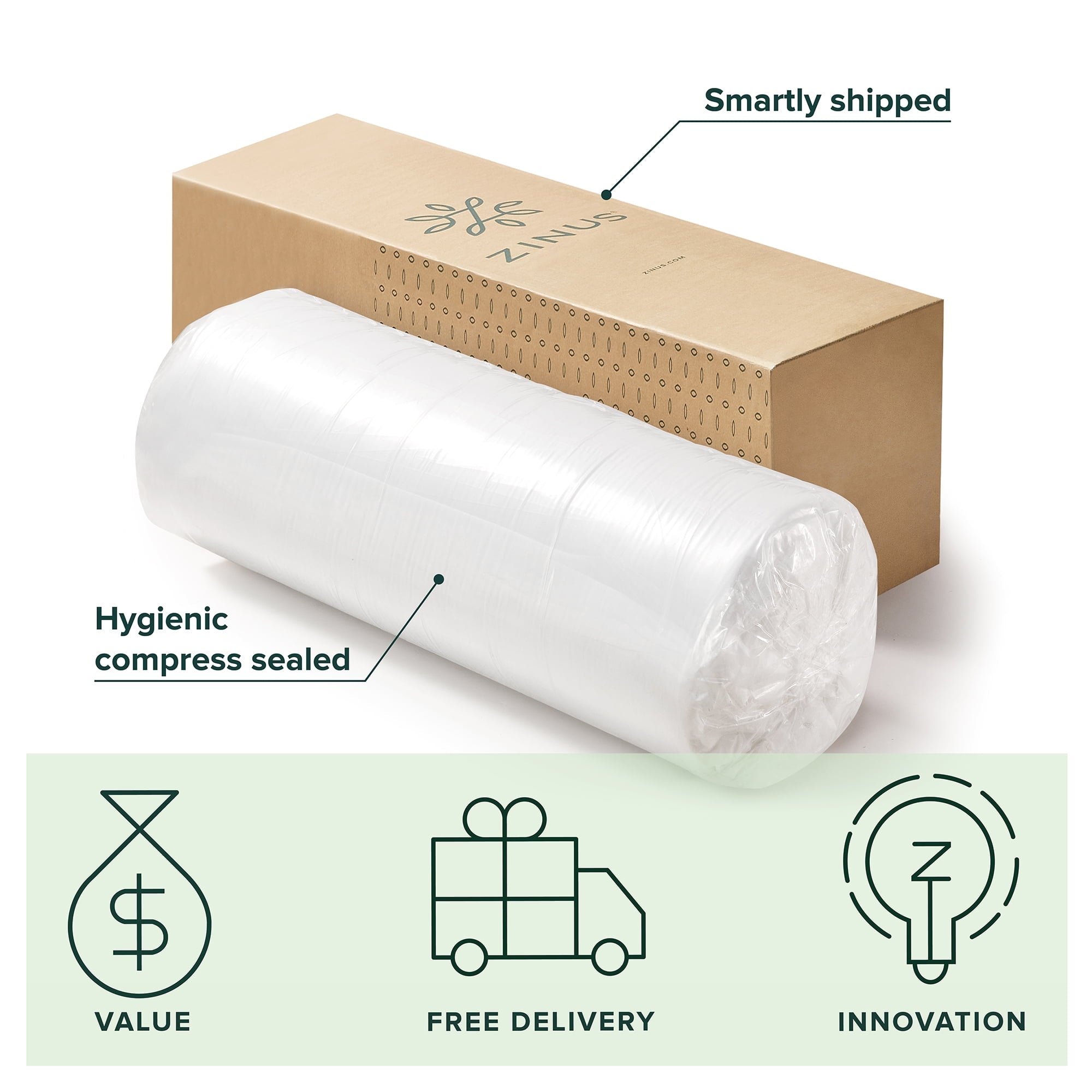 Sensations by Zinus 10¡± Gel Essential Memory Foam Mattress, Queen