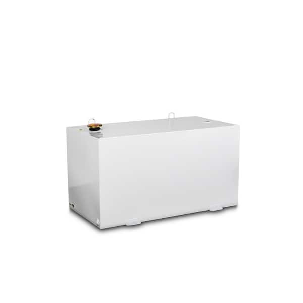 Rectangular Steel Liquid Transfer Tank in White