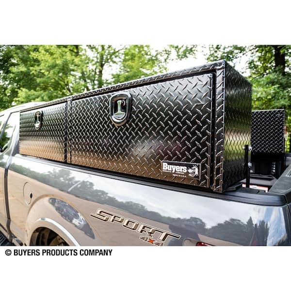 72 in. Black Diamond Tread Aluminum Top Mount Truck Tool Box