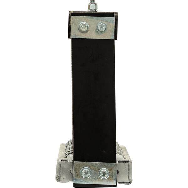 12 in. x 11 in. Flexible Rubber Step with Galvanized Steel Diamond Deck-Span Tread