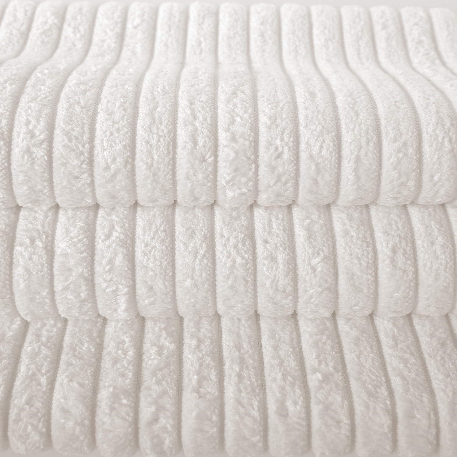 Soft Corduroy Striped Velvet Square Decorative Throw Pillow Cusion For Couch, 18