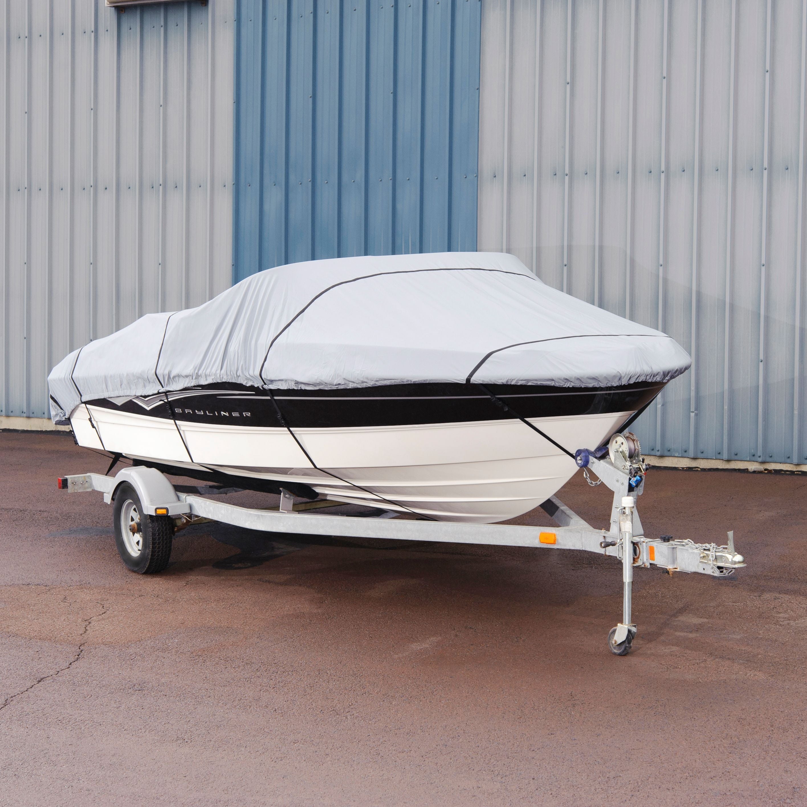 Budge 1200 Denier V-Hull Boat Cover, Waterproof Outdoor Protection, Size BT-1: 12'-14' Long, 68