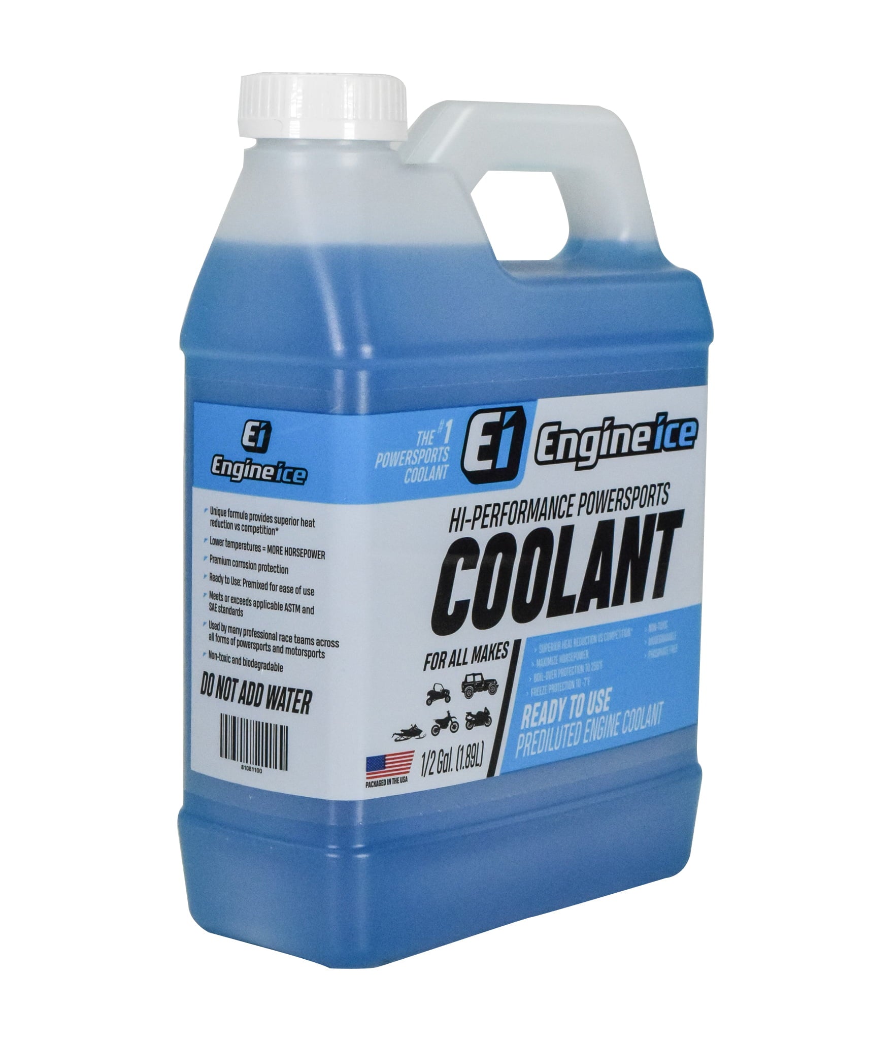Engine Ice 1/2 Gal Hi-Performance Non-Toxic TYDS008 Coolant 64oz