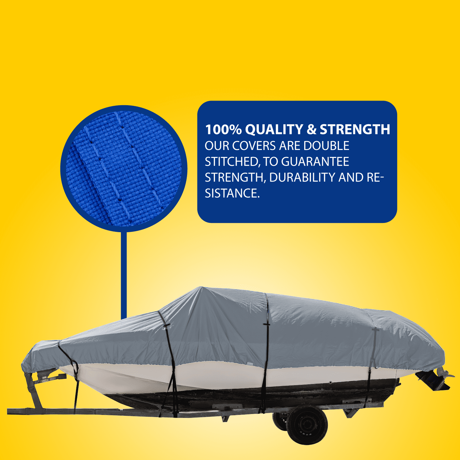 Seal Skin Trailerable T-Top Boat Cover, up to 32'ft Long and 120
