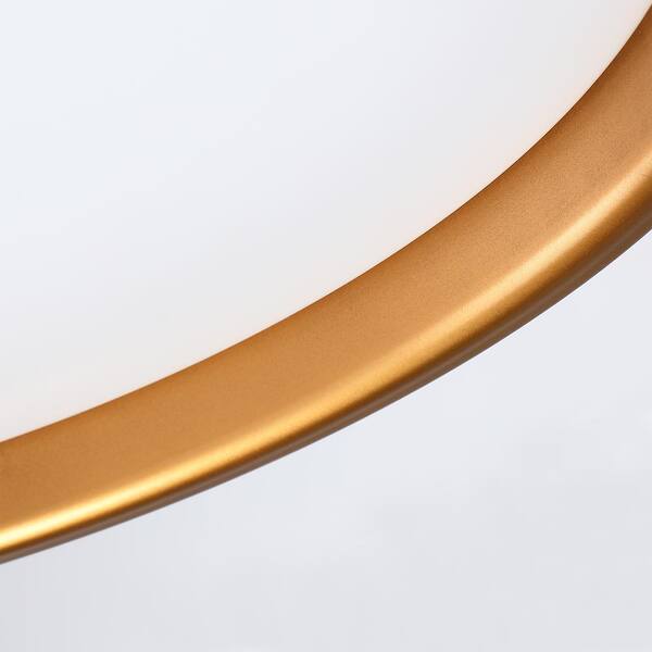 14 in. LED Modern Black Dimmable Flush Mount Ceiling Light