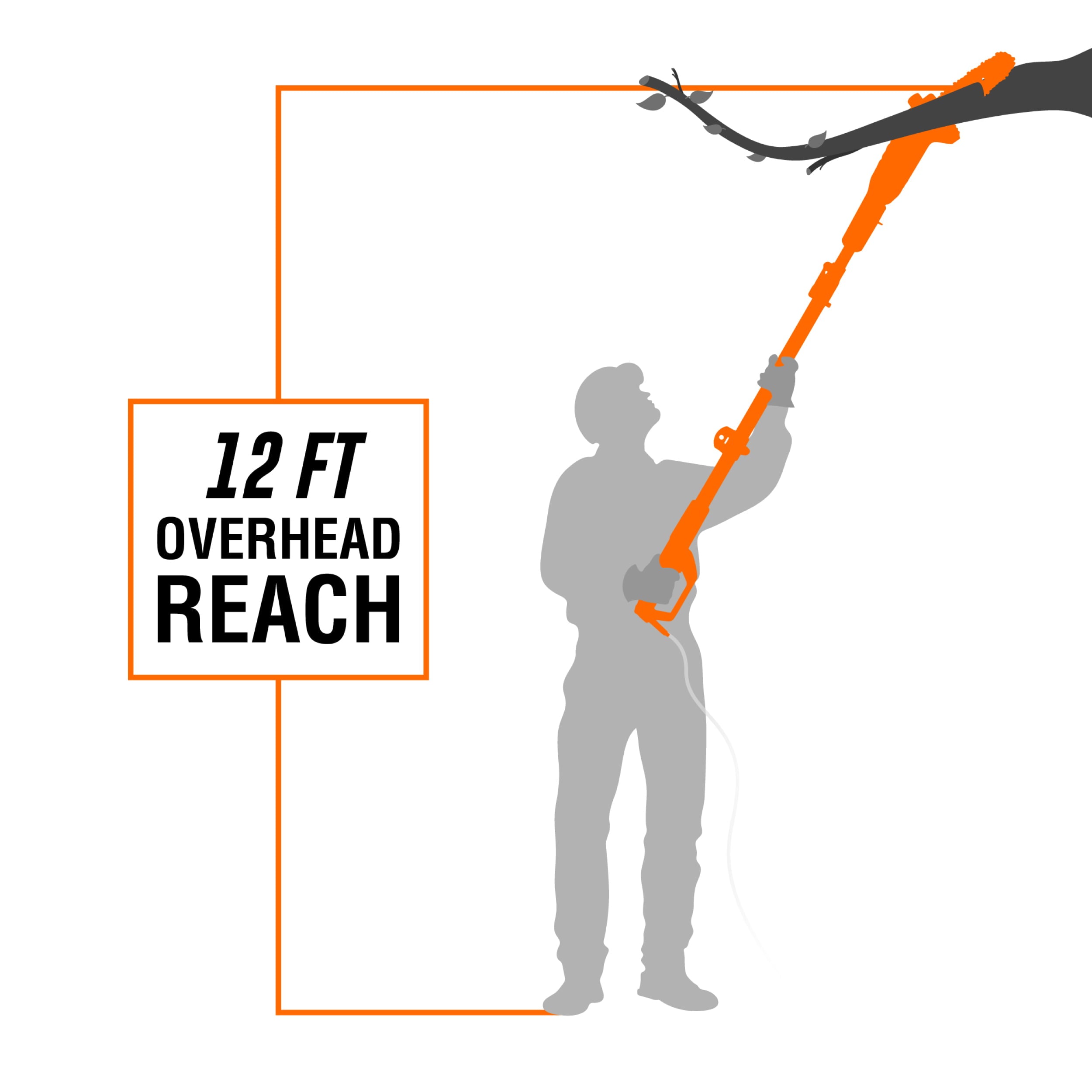 WEN 6-Amp 8-Inch Electric Pole Saw with 8.75-Foot Reach