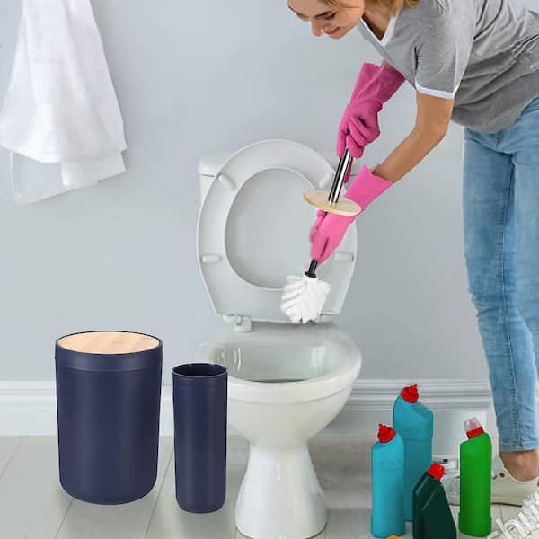 9-Pieces Navy Blue Bathroom Accessories Set Navy Blue