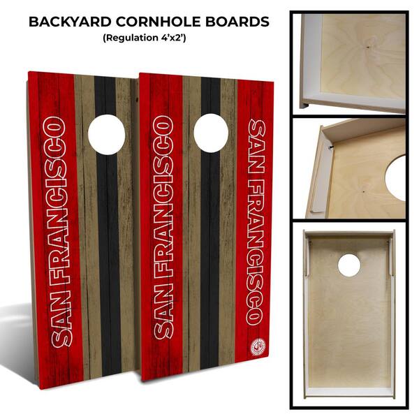San Francisco Football Cornhole Board Set (Includes 8 Bags)
