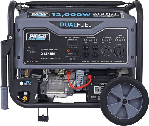 Pulsar G12KBN-SG Heavy Duty Portable Dual Fuel Generator 12000 Watt