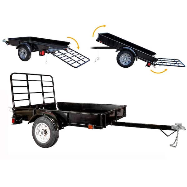 1295 lbs. Capacity 4 ft. x 6 ft. Flatbed Trailer
