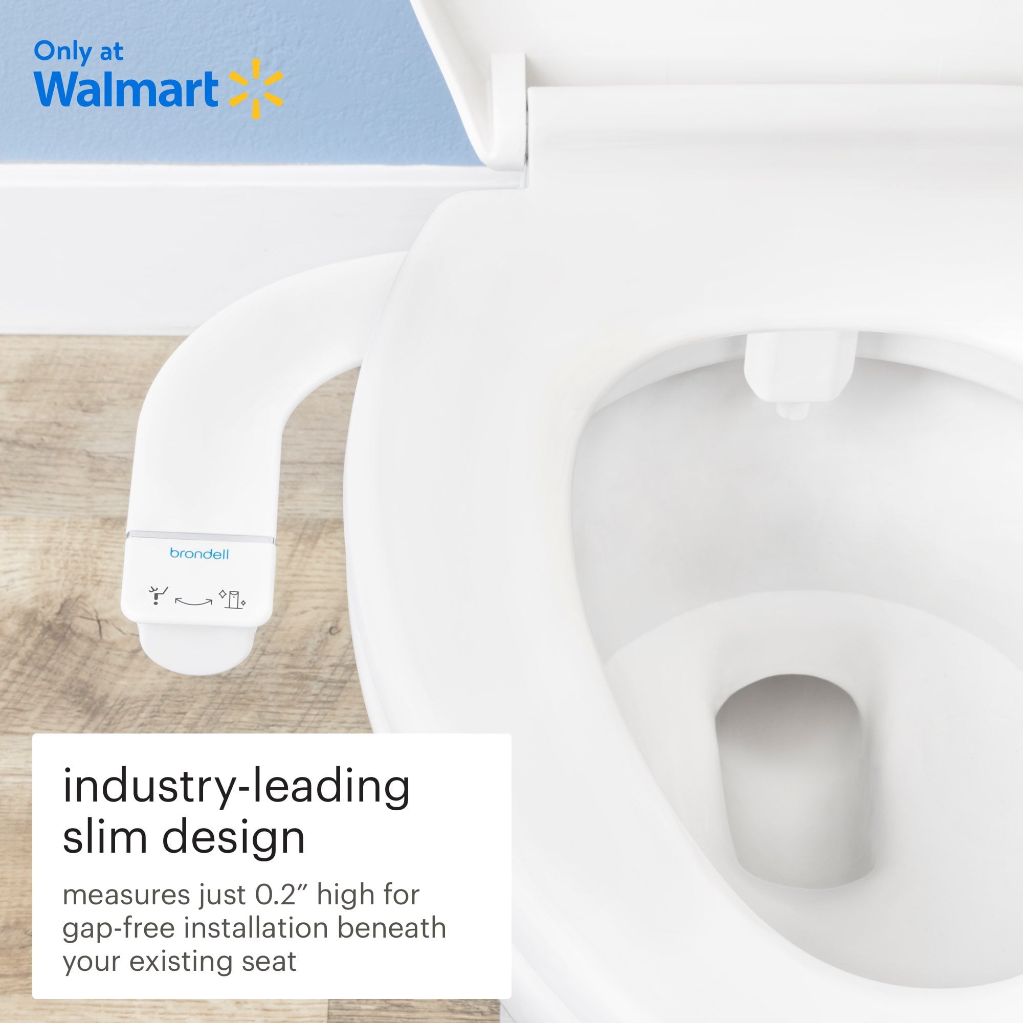 Brondell Rinslet Single Nozzle Ambient Temperature Bidet Attachment