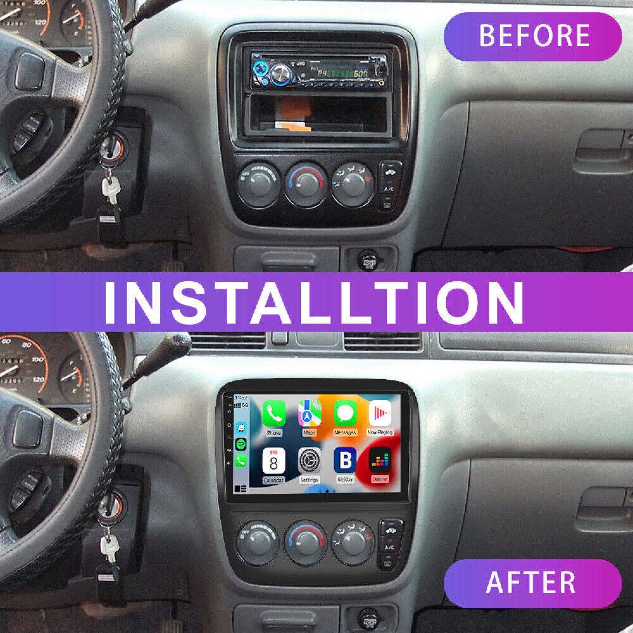 EUBUY Car Radio Stereo| Android 12.0 Car CarPlay Radio Stereo GPS Navi Head Unit For Honda CRV 1995-2001