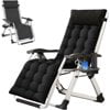 Slsy Upgrade Zero Gravity Chair, Folding Portable Reclining Lounge Chair with Removable Cushion, Armrest Mat, Headrest, Reclining Patio Lounger Chair for Indoor,Outdoor