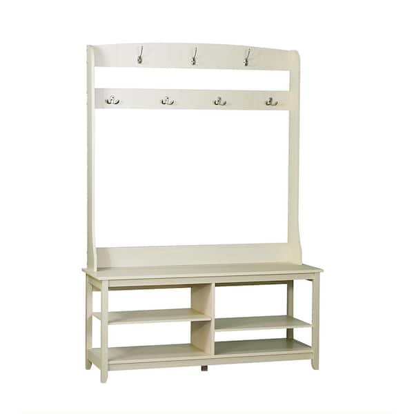 Hawksbury Espresso Hall Trees with Shoe Bench