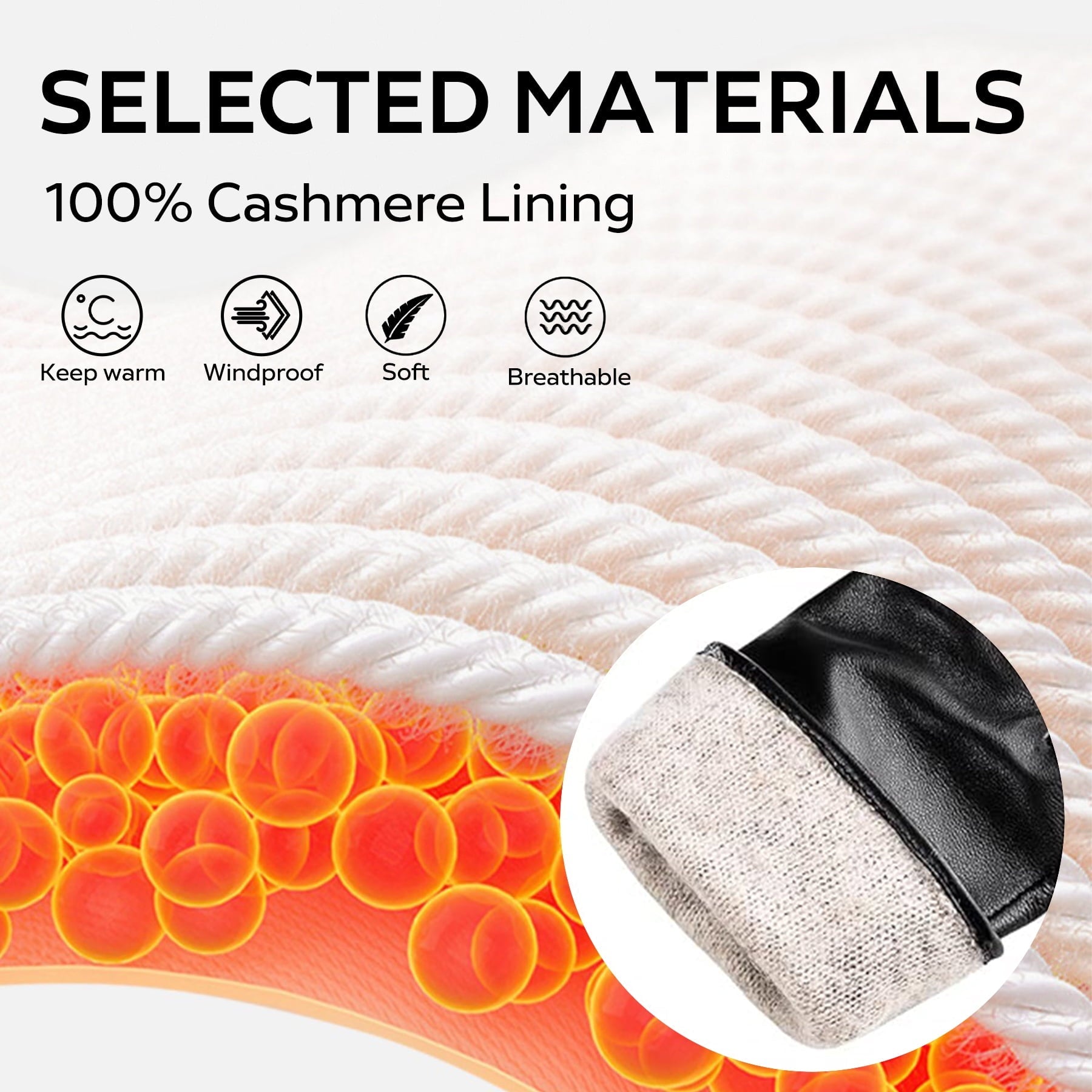 Whiteleopard Women's Winter Sheepskin Leather Gloves with Thermal Cashmere Lining - Stylish Touchscreen Driving Gloves