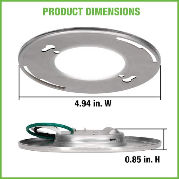 5 in. Mini Closet Light LED Flush Mount with White and Bronze Trims fits 3.5 in. 4 in. Junction Boxes 7-Watt (12-Pack)