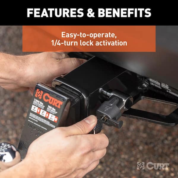 5/8 in. Hitch Lock (2 in. Receiver, Right-Angle, Chrome)