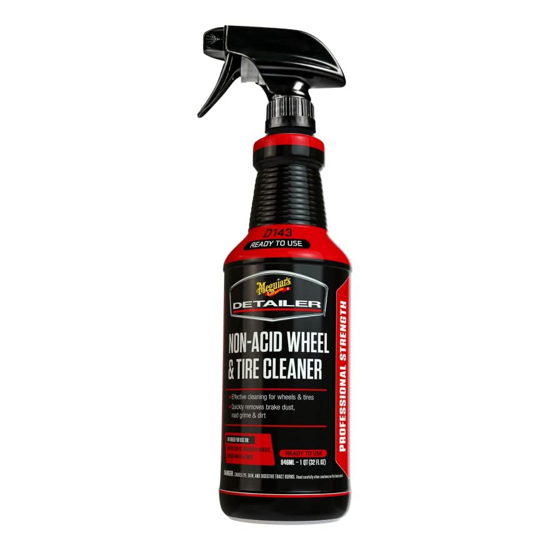 Meguiars DRTU14332 Non Acid Wheel & Tire Cleaner for Car/Auto Detailing 32oz