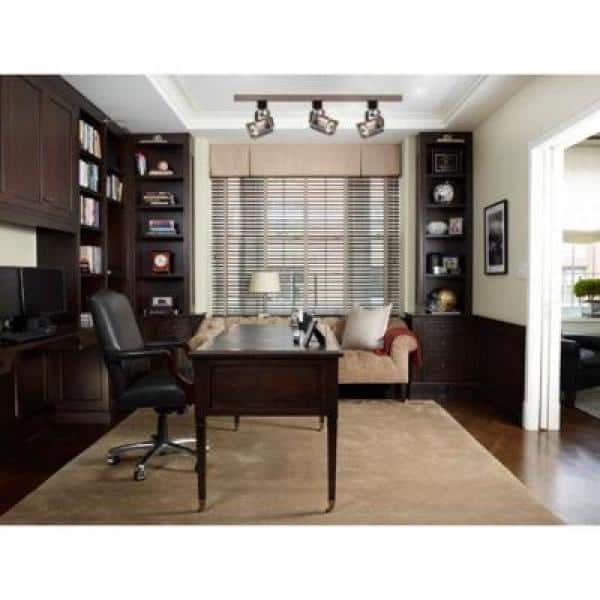 3-Light MR16 Square Line Voltage Brushed Nickel Track Lighting Kit