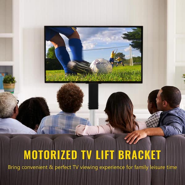 Motorized TV Lift Stroke Height Adjustable 30-50 in. Motorized TV Mount Fit for 28-32 in. TV Lift with Remote Control