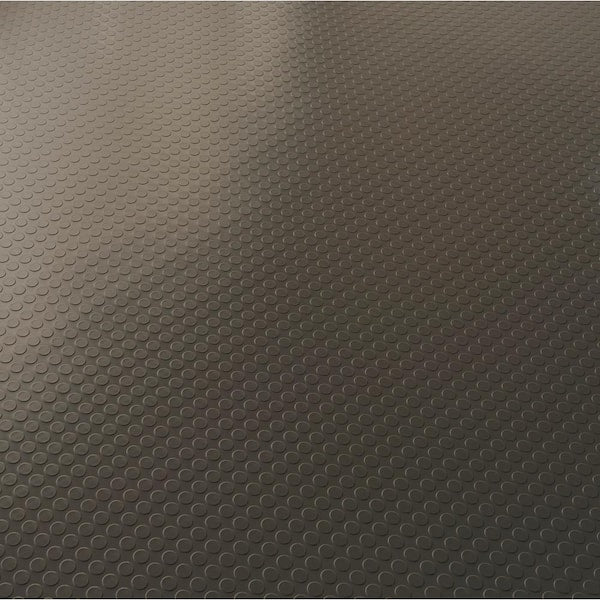 Coin 10 ft. W x 44 ft. L Grey Commercial Grade Vinyl Flooring