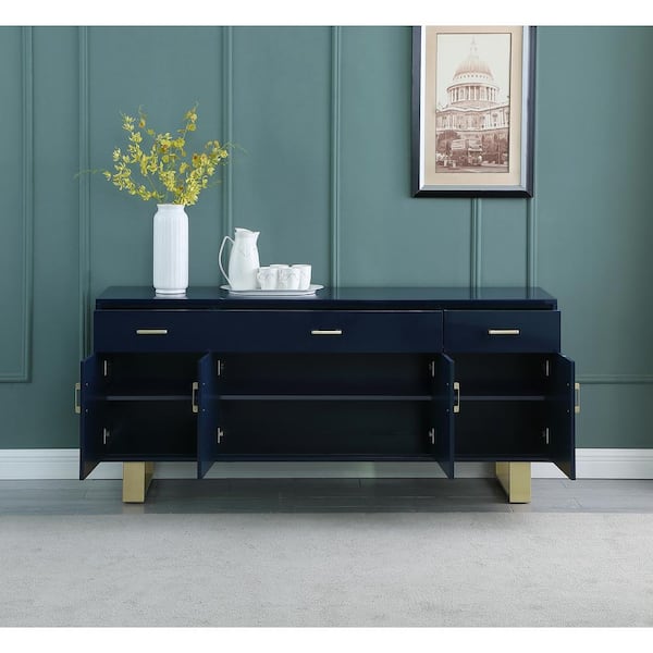 Tyrion 73 in. L Navy Sideboard