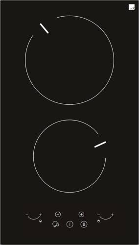 Ramblewood 2 Burner Electric Cooktop, 3000W, EC2-23