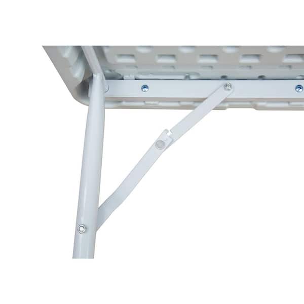 4 ft. Multi-purpose Outdoor & Indoor Heavy-Duty Folding Casual Picnic Table with Handle