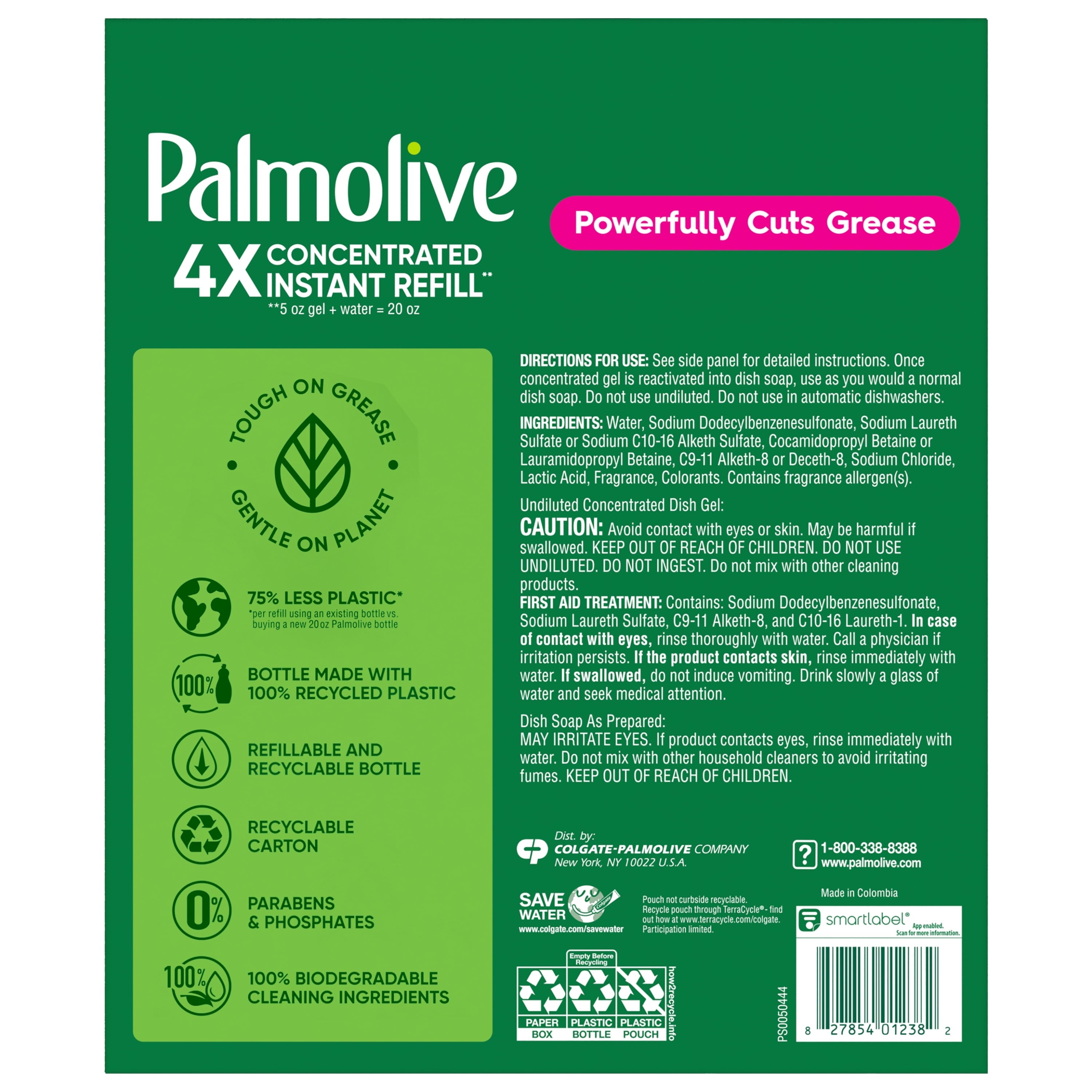 Palmolive 4X Concentrated* Dish Gel Starter Kit, Fresh Citrus Scent