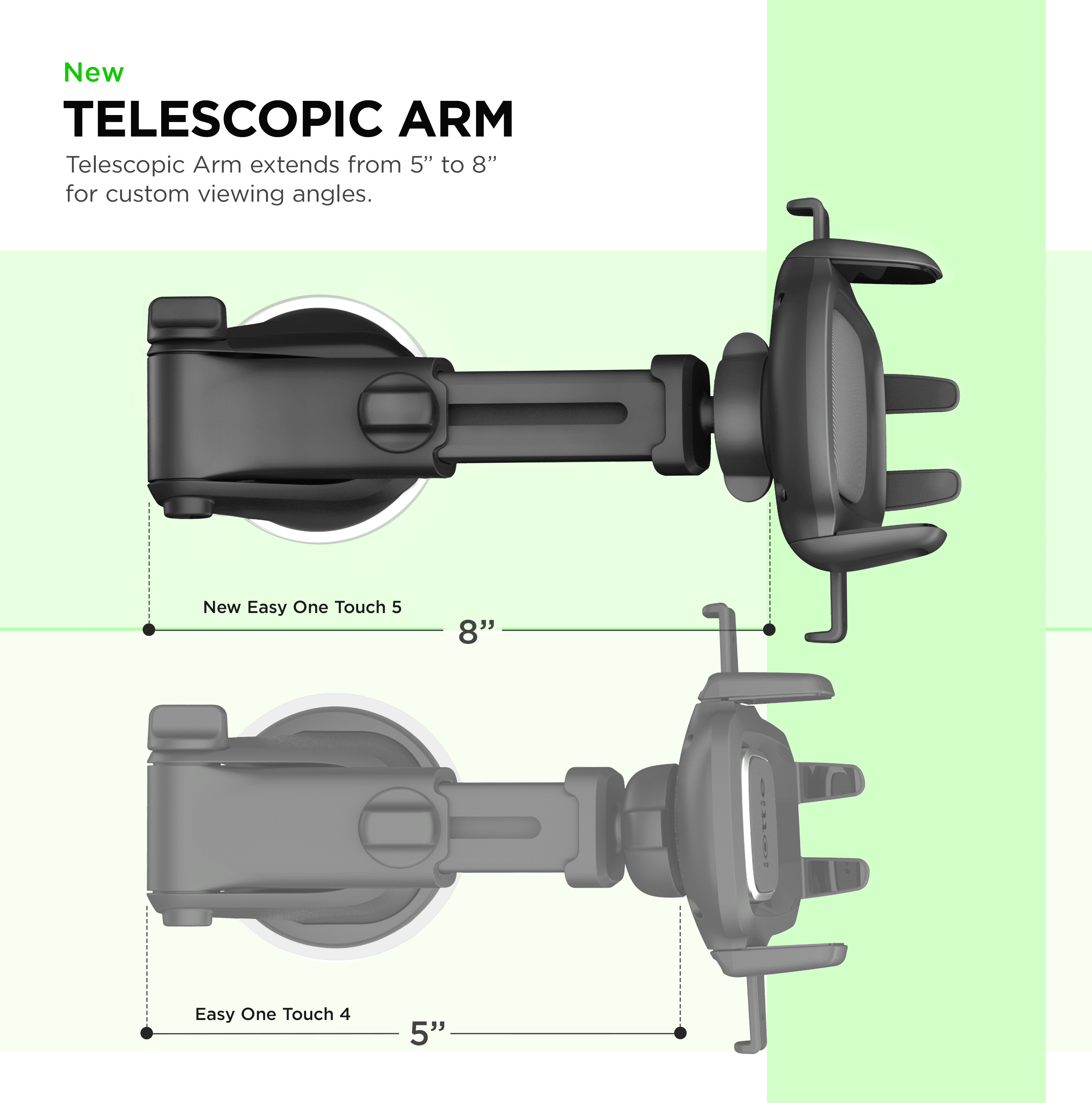 iOttie Easy One Touch 5 Universal Dashboard & Windshield Car Mount and Phone Holder