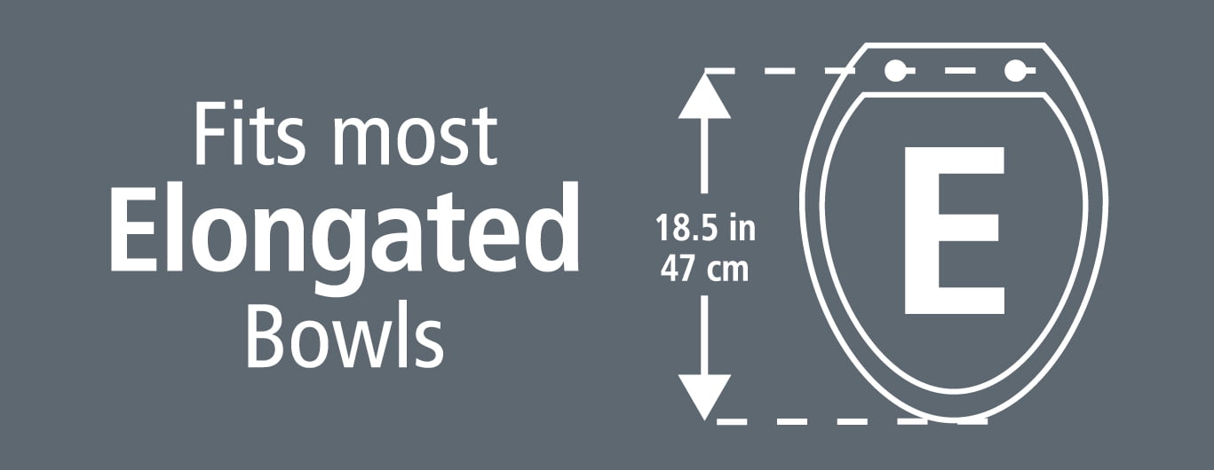 Mainstays Elongated White Wood Toilet Seat, Easy Clean