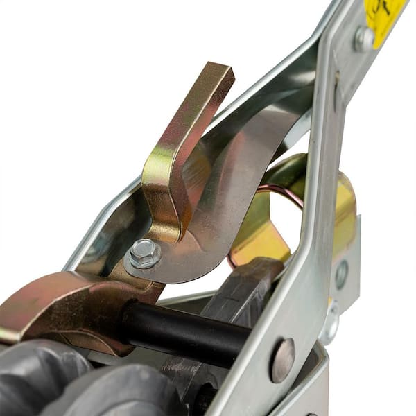 1,500 lb. 3/4-Ton Capacity 10:1 Leverage Rope Puller Come Along Tool Rope Not Included