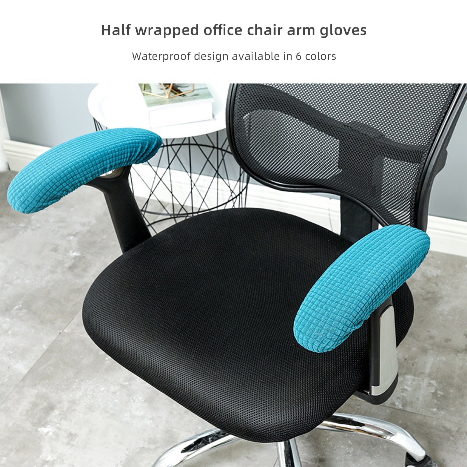 Gaming Chair Arm Cushions Pads Office Chair Arm Covers Stretchable Washable Elastic Office Chair Armrest Covers