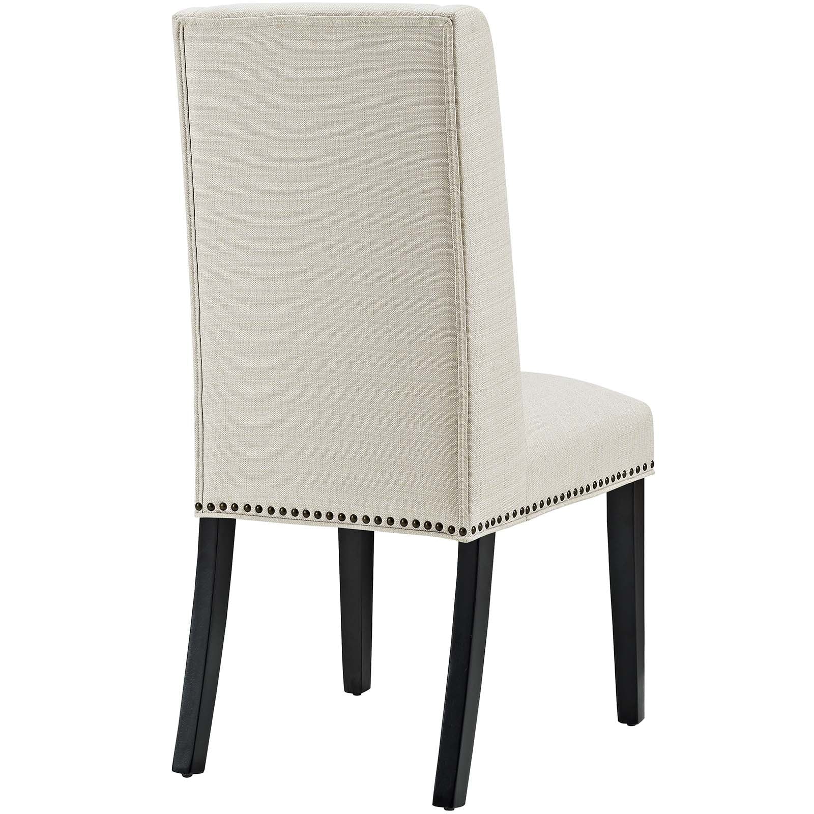 Modway Baron Fabric Dining Chair in Beige
