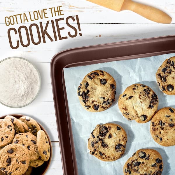 20 Piece Aluminum Nonstick Cookware Set in Brown