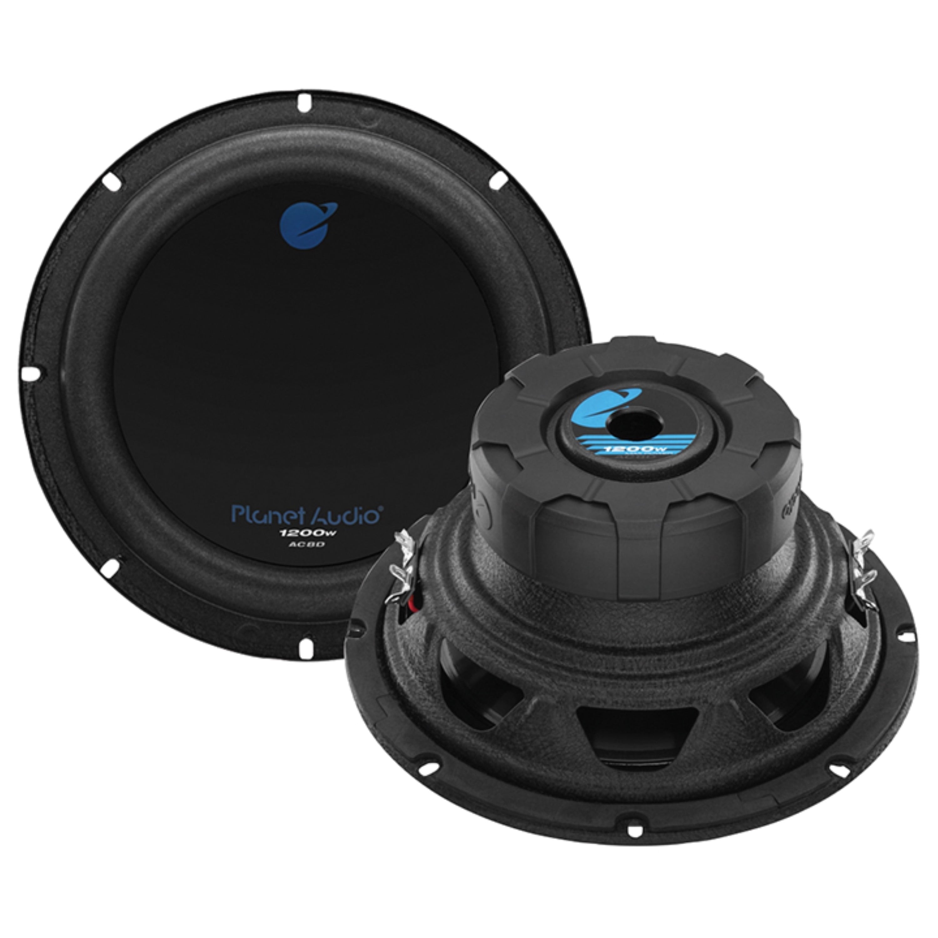 Planet Audio AC8D 8” 1200 Watt Car Subwoofer, Dual 4 Ohm Voice Coil