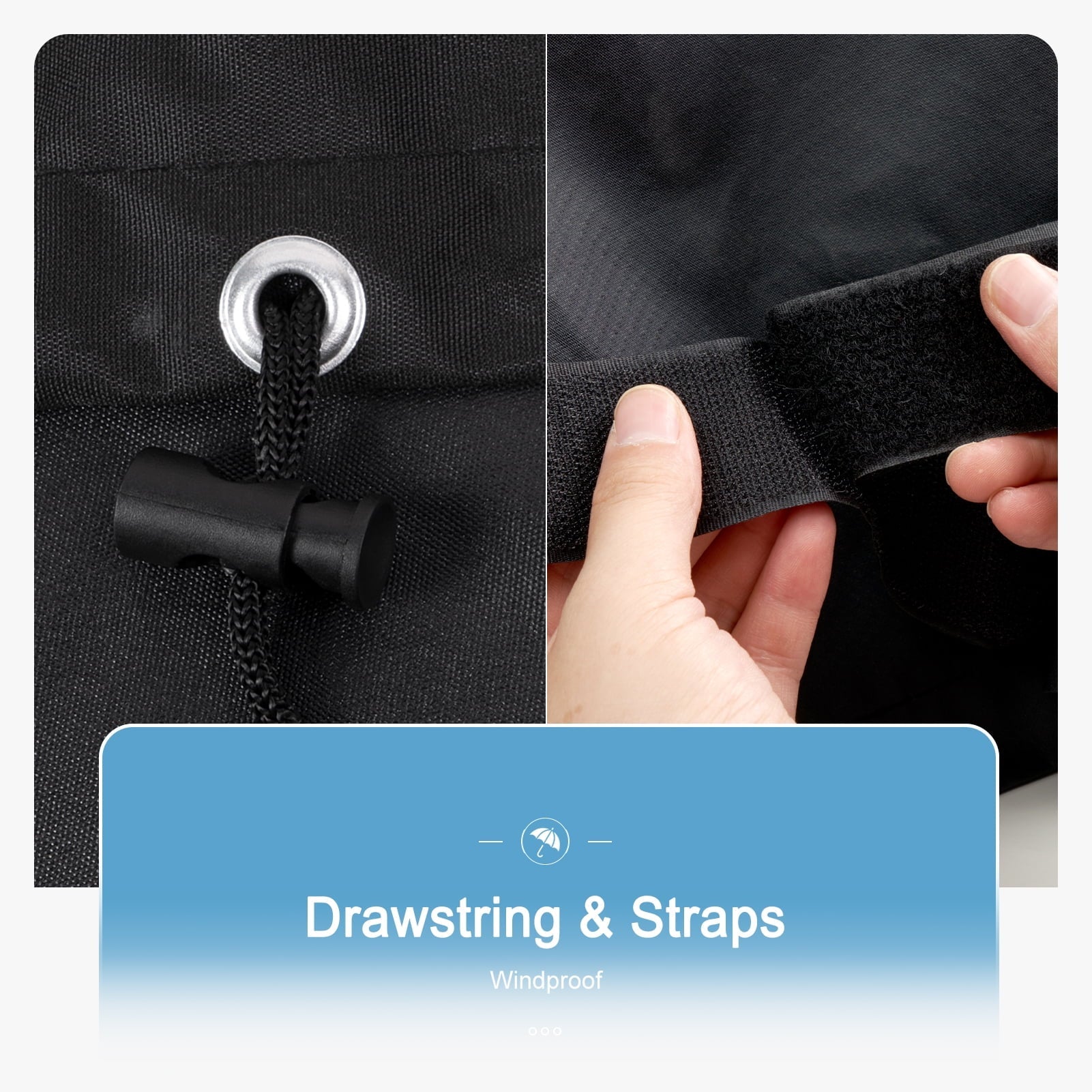 GASPRO Waterproof Grill Cover for Blackstone 17 inch & 22 inch Griddle, Fits for Royal Gourmet PD1301S, Heavy Duty 600D Fabric with PVC Coating, Durable & Windproof