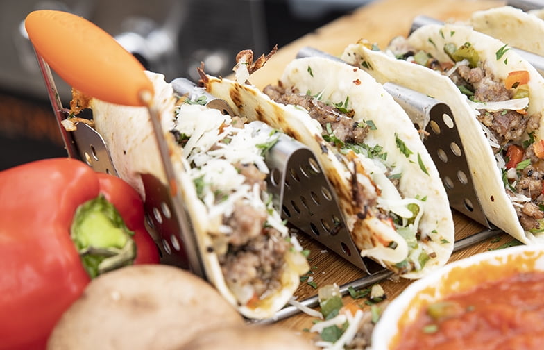 Blackstone Stainless Steel Taco Rack Holder with Handles