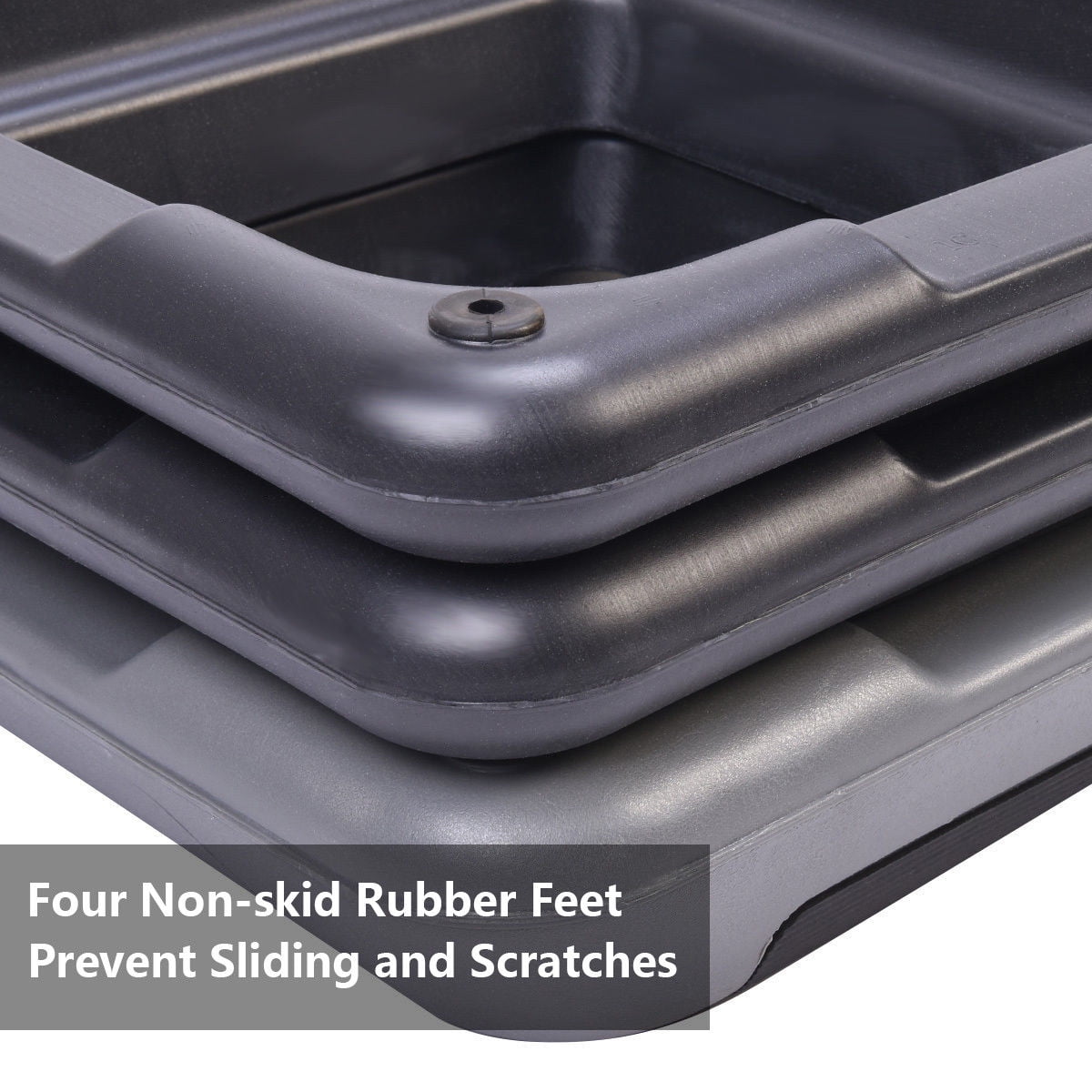 Costway 43'' Aerobic Stepper Step Cardio Fitness Exercise Adjust 4''-6''-8'' w/Risers