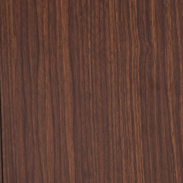 Mainstays Perkins Desk with Metal Frame, Cocoa (File Cabinet Sold Separately)