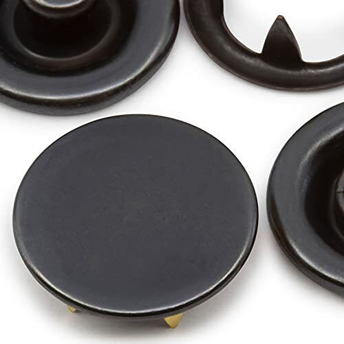 Dritz 981-1 Heavy Duty Snap Fasteners Black Size 24 5/8-Inch 6-Count