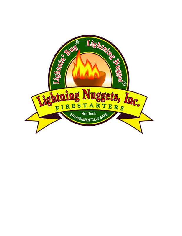Lightning Nuggets - All Natural Fire Starters - Lightning Nugget 35 Count box with each nugget measuring 2 1/8