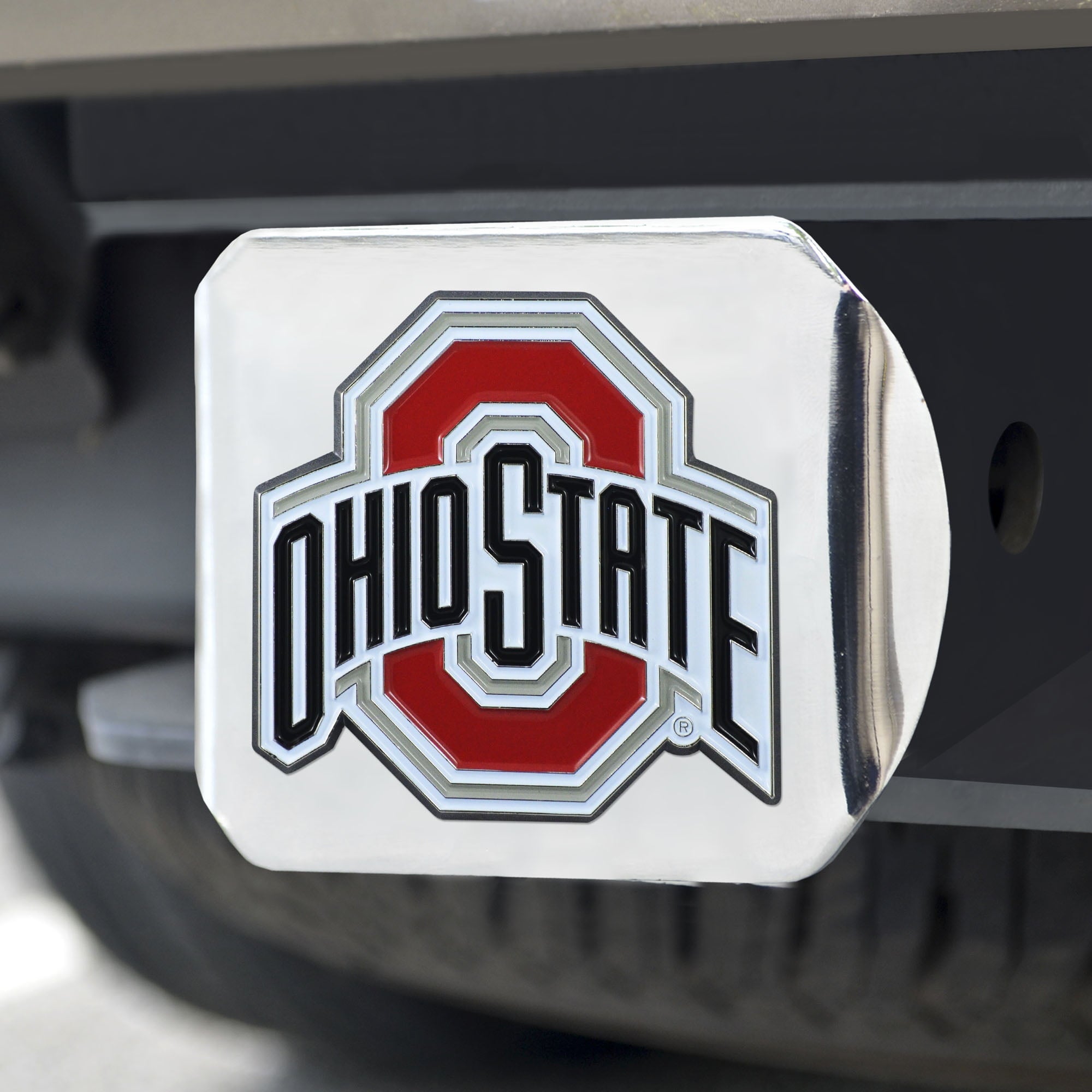 Ohio State University Color Hitch Chrome 3.4